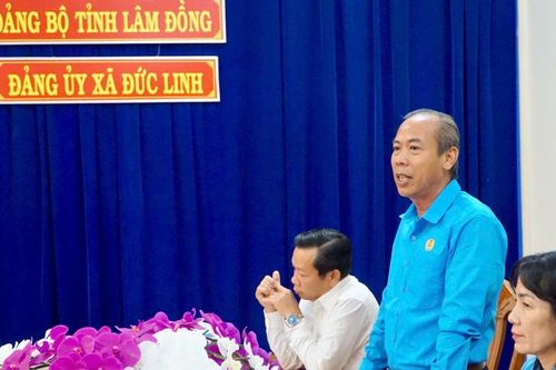 Liên đoàn Lao động Lâm Đồng làm việc với các công đoàn cơ sở