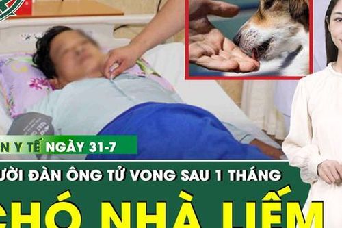 Bản tin Y tế 31/7: Chủ quan khi chó nhà liếm vào vết thương, người đàn ông tử vong thương tâm