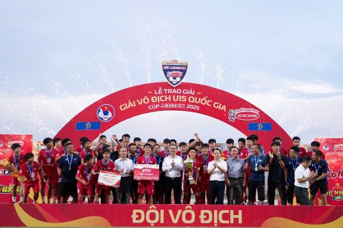 PVF bảo vệ thành công chức vô địch giải U15 quốc gia - Cúp Acecook 2025