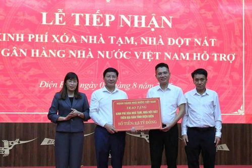 Điện Biên tiếp nhận 2,5 tỷ đồng hỗ trợ xóa nhà tạm, nhà dột nát