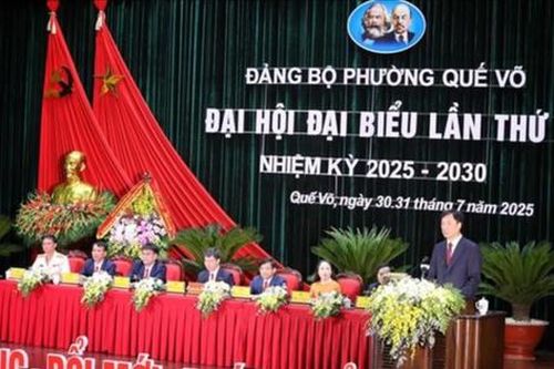 Đại hội Đảng bộ phường Quế Võ (Bắc Ninh): Cụ thể hóa Nghị quyết Đại hội bằng chương trình hành động, kế hoạch chi tiết
