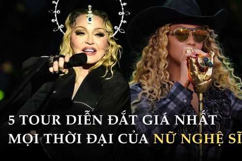 5 tour diễn của nữ nghệ sĩ có doanh thu khủng nhất lịch sử: Beyoncé 'đánh chiếm' 2 vị trí, dẫn đầu không khó đoán