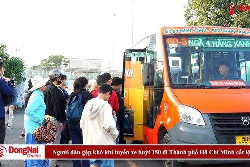 Người dân gặp khó khi tuyến xe buýt 150 đi Thành phố Hồ Chí Minh cắt lộ trình