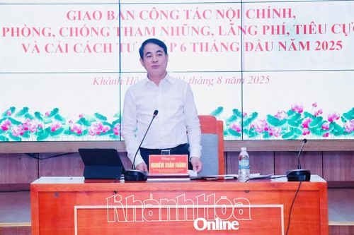 Giao ban công tác nội chính, phòng, chống tham nhũng, lãng phí, tiêu cực và cải cách tư pháp