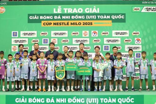 U11 Lạng Sơn đoạt huy chương đồng tại Giải bóng đá nhi đồng (U11) toàn quốc
