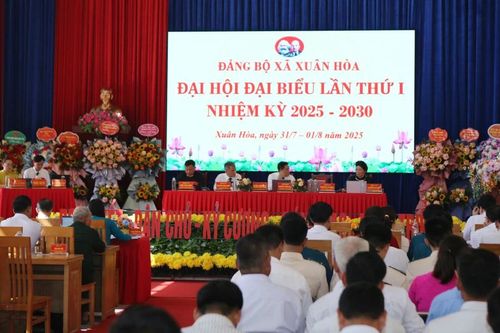 Đại hội Đại biểu Đảng bộ xã Xuân Hòa lần thứ I, nhiệm kỳ 2025 – 2030 thành công tốt đẹp