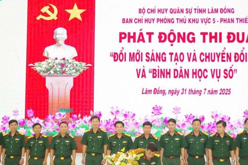 Ban Chỉ huy PTKV 5 - Phan Thiết: Đối thoại dân chủ, phát động thi đua đổi mới sáng tạo