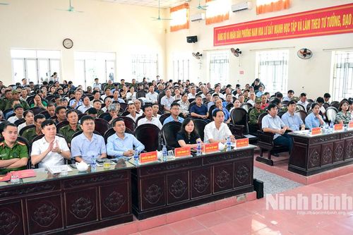 Phường Nam Hoa Lư sơ kết 1 năm triển khai Luật Lực lượng tham gia bảo vệ ANTT ở cơ sở