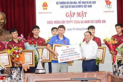 U23 Việt Nam nhận Bằng khen của Thủ tướng, được thưởng 500 triệu đồng