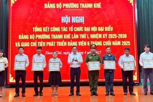 Phường Thanh Khê phấn đấu kết nạp 220 đảng viên từ nay đến cuối năm 2025
