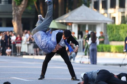 Màn trình diễn xử lý tình huống bằng võ thuật