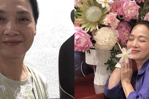 Mặt mộc tuổi trung niên của NSND Lê Khanh
