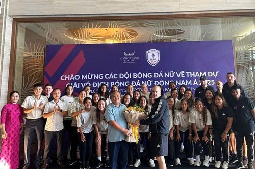 Đội tuyển nữ Philippines đến Việt Trì chuẩn bị cho giải bóng đá nữ Đông Nam Á 2025
