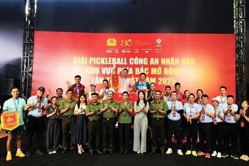 Bế mạc Giải Pickleball CAND khu vực phía Bắc mở rộng lần thứ 1 năm 2025