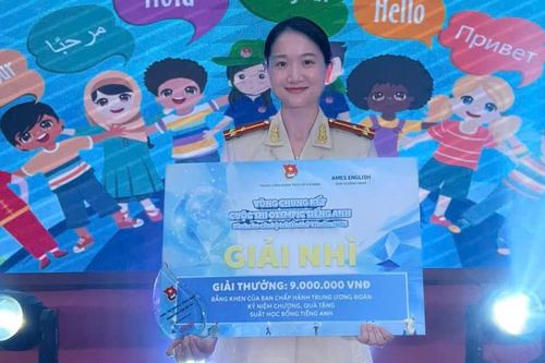 Thượng úy Lý Diệu Hoàng, Công an tỉnh đoạt giải nhì Cuộc thi Olympic Tiếng Anh dành cho cán bộ trẻ lần thứ VII