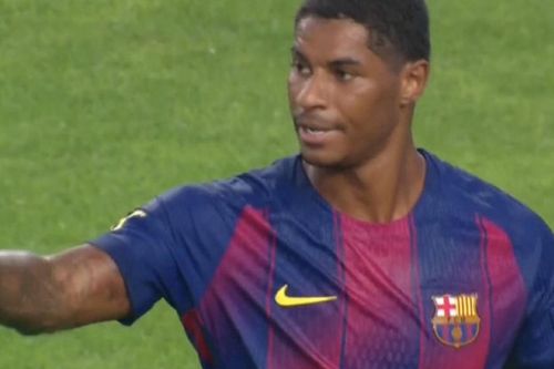 Rashford ghi bàn đầu tiên cho Barca