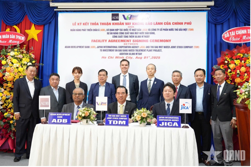 ADB và Công ty cổ phần Nước Thủ Dầu Một ký thỏa thuận vay cho dự án mở rộng nhà máy nước