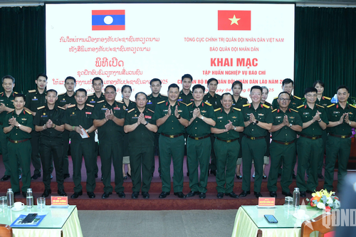 Khai mạc lớp tập huấn nghiệp vụ báo chí cho Báo Quân đội nhân dân Lào