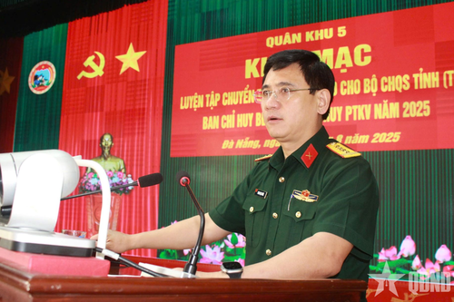 Quân khu 5: Khai mạc luyện tập chuyển trạng thái sẵn sàng chiến đấu năm 2025