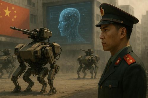 Khi AI thay lính: Trung Quốc cho chó robot vác súng vào chiến trận