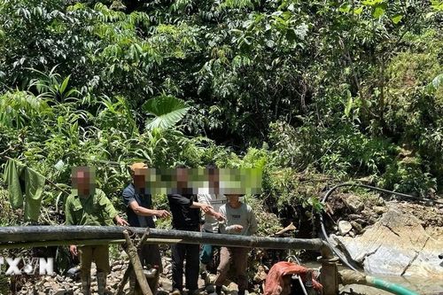 Tuyên Quang xử lý 9 đối tượng khai thác vàng trái phép dưới lòng suối