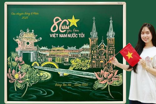 Phát động cuộc thi 'Bảng và Phấn với chủ đề 80 năm - yêu lắm Việt Nam nước tôi'