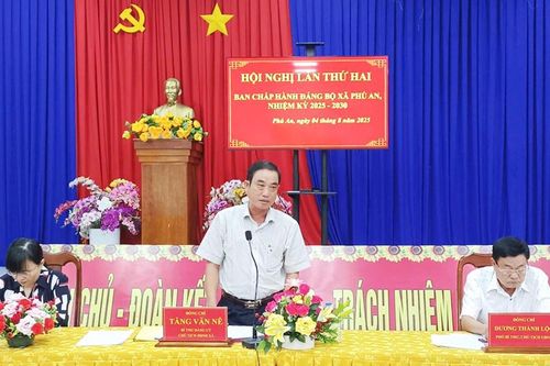 Hội nghị Ban Chấp hành Đảng bộ xã Phú An lần thứ hai
