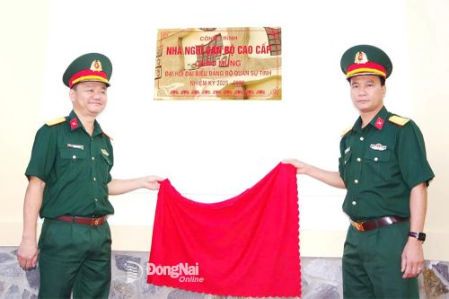 Khánh thành công trình chào mừng Đại hội Đại biểu Đảng bộ Quân sự tỉnh Đồng Nai