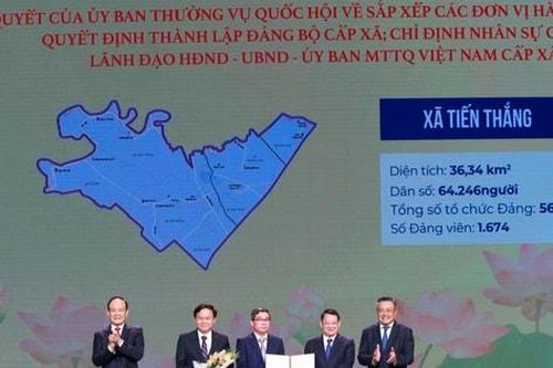 Đại hội đại biểu Đảng bộ xã Tiến Thắng lần thứ I, nhiệm kỳ 2025-2030: Vững bước trên hành trình phát triển toàn diện