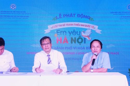 Cuộc thi vẽ tranh thiếu nhi quốc tế 'Em yêu Hà Nội - Thành phố vì hòa bình'