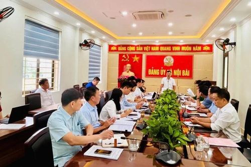 Chuẩn bị tốt nhất các điều kiện để tổ chức Đại hội Đảng bộ xã Nội Bài lần thứ I