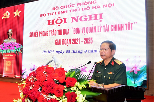 Bộ tư lệnh Thủ đô Hà Nội sơ kết phong trào thi đua 'Đơn vị quản lý tài chính tốt'