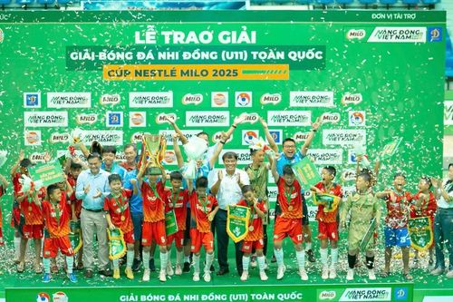 U11 Hưng Yên vô địch Giải Bóng đá Nhi đồng Toàn quốc – Cúp Nestlé MILO 2025