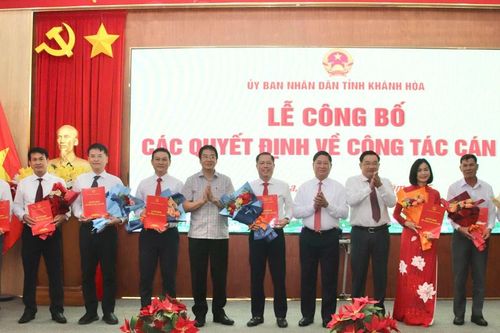 Khánh Hòa bổ nhiệm, điều động nhiều lãnh đạo sở ngành