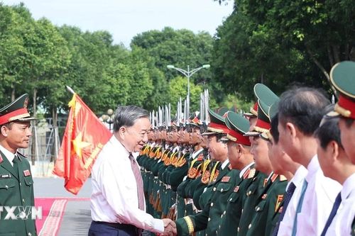 Tổng Bí thư Tô Lâm thăm và làm việc tại Quân đoàn 12