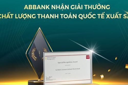 ABBANK được WELLS FARGO vinh danh ngân hàng có chất lượng thanh toán quốc tế xuất sắc