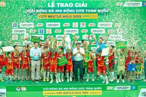 U11 Hưng Yên lần đầu vô địch Giải Bóng đá Nhi đồng Toàn quốc