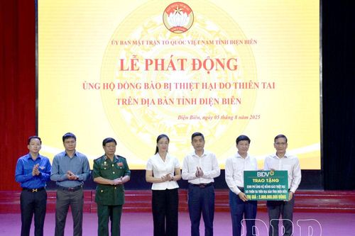 Điện Biên phát động ủng hộ đồng bào bị thiệt hại do thiên tai