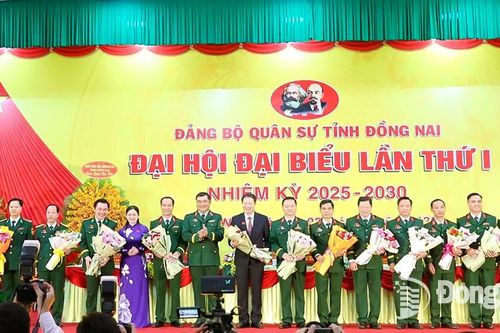 CHÀO MỪNG ĐẠI HỘI ĐẢNG BỘ CÁC CẤP, ĐẠI HỘI ĐẢNG BỘ TỈNH NHIỆM KỲ 2025-2030 VÀ ĐẠI HỘI LẦN THỨ XIV CỦA ĐẢNG Đại hội Đại biểu Đảng bộ Quân sự tỉnh Đồng Nai lần thứ I, nhiệm kỳ 2025-2030 thành công tốt đẹp