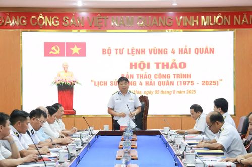 Vùng 4 Hải quân: Hội thảo bản thảo công trình 'Lịch sử Vùng 4 Hải quân (1975 - 2025)'