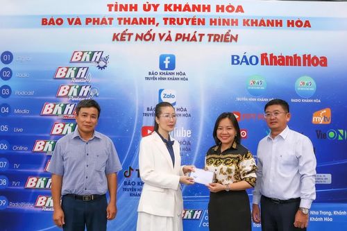 Báo và Phát thanh, Truyền hình Khánh Hòa tiếp nhận 100 triệu đồng ủng hộ người dân tỉnh Nghệ An khắc phục hậu quả cơn bão số 3