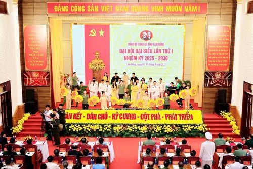 Khai mạc Đại hội đại biểu Đảng bộ Công an tỉnh Lâm Đồng lần thứ I, nhiệm kỳ 2025 - 2030