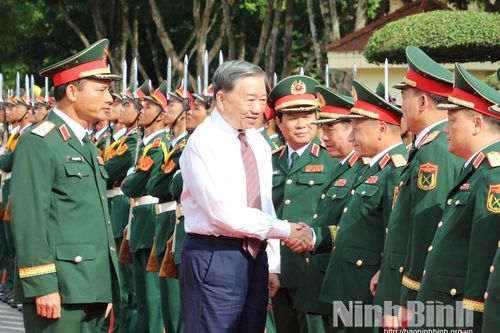 Tổng Bí thư Tô Lâm thăm và làm việc tại Quân đoàn 12