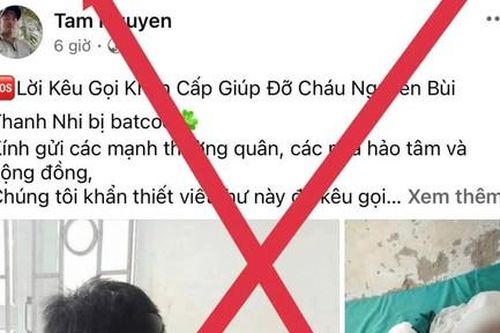 Đăng tin giả bắt cóc trẻ em, thu hút tương tác rồi kêu gọi từ thiện