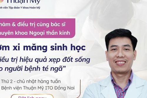 Bơm xi măng sinh học điều trị xẹp đốt sống thành công cho người bệnh té ngã