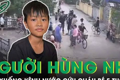 'Người hùng nhí' kể lại khoảnh khắc lao xuống kênh nước cứu cháu bé 5 tuổi