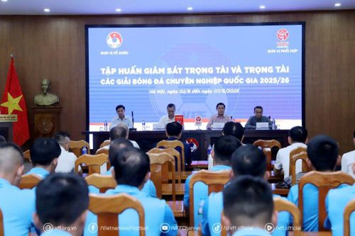 58 trọng tài và 14 giám sát trọng tài hoàn thành tập huấn