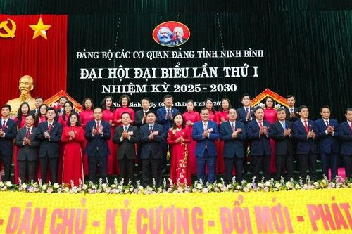 Đại hội đại biểu Đảng bộ các cơ quan Đảng tỉnh Ninh Bình lần thứ nhất, nhiệm kỳ 2025-2030