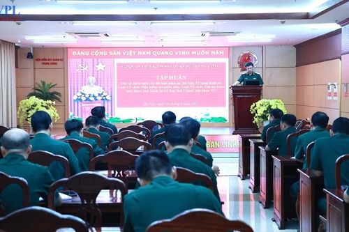 VKSQS Trung ương tổ chức Hội nghị tập huấn nội dung mới của các văn bản luật