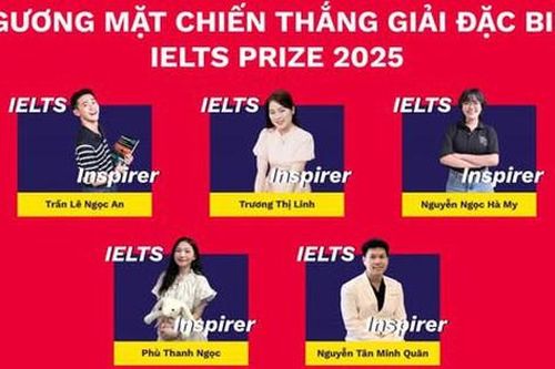Vinh danh 5 thí sinh Việt Nam nhận Giải Đặc biệt của cuộc thi IELTS Prize 2025